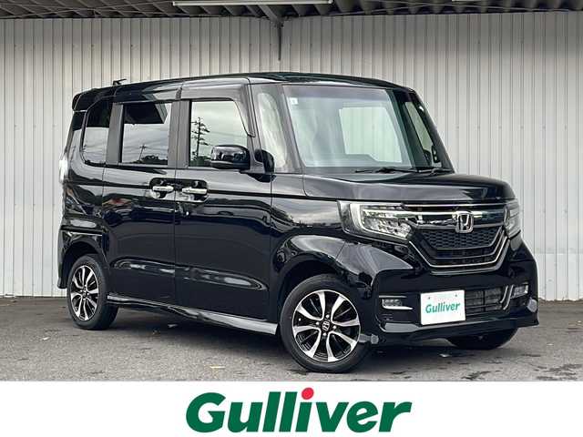 ホンダ Ｎ ＢＯＸ カスタム G L 長野県 2017(平29)年 5万km クリスタルブラックパール 4WD/メモリナビ：アルパインVIE-X08S/(DVD/CD/TV/BT/SD/FM/AM/外部入力）/バックカメラ/社外AW付スタッドレスタイヤ積み込み/前席シートヒーター/アイドリングストップ/オートライト/ドアバイザー/ステアリングスイッチ/純正アルミホイール/LEDヘッドライト/電動格納ミラー