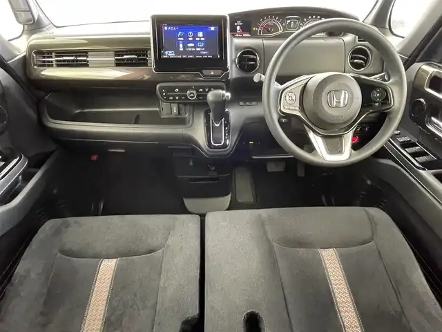 ホンダ Ｎ ＢＯＸ カスタム G L 福井県 2017(平29)年 5万km クリスタルブラックパール 4WD/メモリナビ：アルパインVIE-X08S/(DVD/CD/TV/BT/SD/FM/AM/外部入力）/バックカメラ/前席シートヒーター/アイドリングストップ/オートライト/ドアバイザー/ステアリングスイッチ/純正アルミホイール/LEDヘッドライト/電動格納ミラー