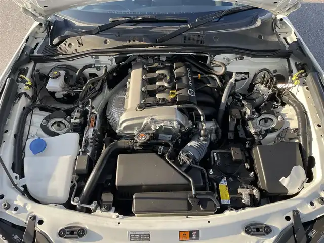 マツダ ロードスター ＲＦ S 滋賀県 2022(令4)年 3.2万km スノーフレイクホワイトパールマイカ 純正ナビ/(AM FM Bluetooth)/バックカメラ/革巻きステアリング/ステアリングリモコン/ETC/ドライブレコーダー/車線逸脱警報/ブラインドスポットモニター/クルーズコントロール/シートヒーター/純正フロアマット/LEDヘッドライト