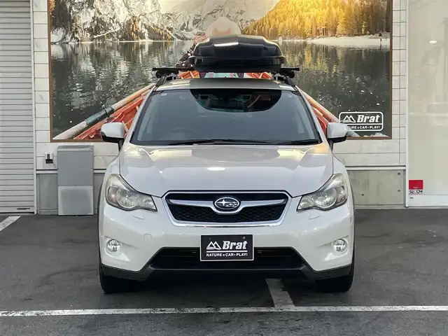 スバル インプレッサ ＸＶ 2．0i－L アイサイト 長野県 2013(平25)年 8.1万km サテンホワイトパール ４WDワンオーナー/inno製ルーフボックス/inno製ベースキャリア/冬タイヤ・社外アルミホイール装着/積込純正ホイール・夏タイヤ/アイサイト/カロッツェリアナビ　/フルセグTV・Bluetooth・DVD/バックカメラ/ETC/デジタルインナーミラー型ドラレコ/追従機能付クルーズコントロール/運転席パワーシート/パドルシフト/車線逸脱防止警報機能/アイドリングストップ/スマートキー/プッシュスタート/スペアキー/保証書/取扱説明書