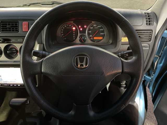 ホンダ バモス ホビオ ターボ 愛知県 2008(平20)年 9.1万km トルマリンブルーメタリック ・禁煙車/・ホワイトハウス製MY　BOX/・サイドオーニング/・エアヒーター/・プライバシーカーテン/・外部電源（AC100V）/・社外メモリナビ/・フルセグ/CD・DVD/HDD/・バックカメラ/・ETC/・純正フロアマット/・ドアバイザー/・純正13インチアルミホイール/・リモコンキー/・取扱説明書/・新車保証書