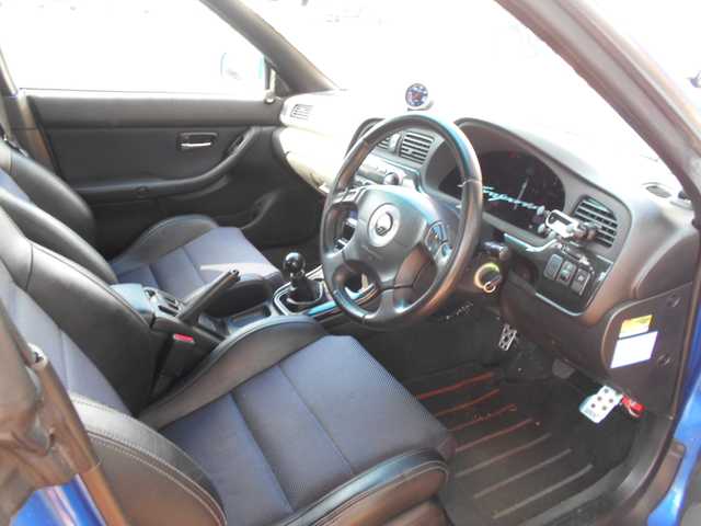 スバル レガシィ Ｂ４ RSK Sエディション 栃木県 2003(平15)年 13.4万km WRブルーマイカ 社外carrozzeriaナビ/5MT載せ替え/ハーフレザーシート　/運転席パワーシート/4WD/社外HK5マフラー/ステアリングリモコン/ETC/ライトレベライザー