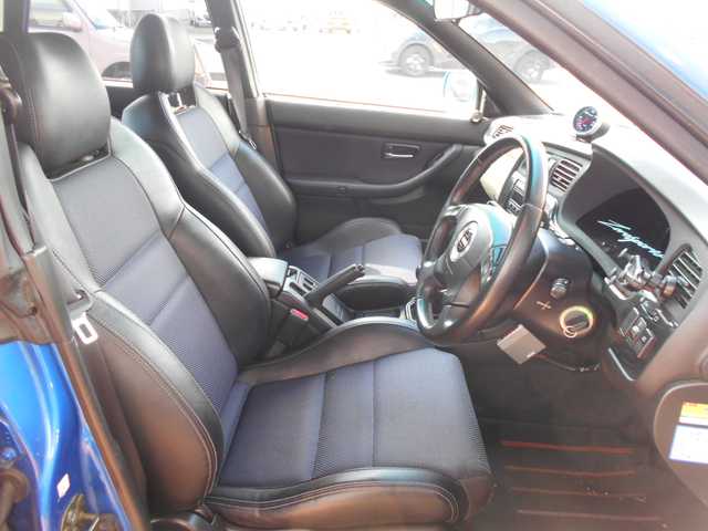 スバル レガシィ Ｂ４ RSK Sエディション 栃木県 2003(平15)年 13.4万km WRブルーマイカ 社外carrozzeriaナビ/5MT載せ替え/ハーフレザーシート　/運転席パワーシート/4WD/社外HK5マフラー/ステアリングリモコン/ETC/ライトレベライザー