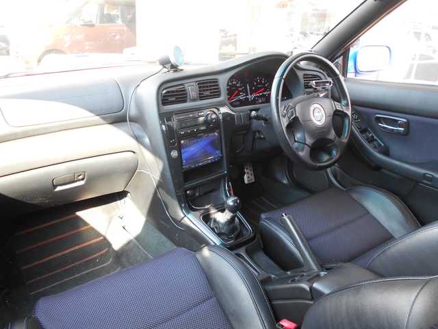 スバル レガシィ Ｂ４ RSK Sエディション 栃木県 2003(平15)年 13.4万km WRブルーマイカ 社外carrozzeriaナビ/5MT載せ替え/ハーフレザーシート　/運転席パワーシート/4WD/社外HK5マフラー/ステアリングリモコン/ETC/ライトレベライザー