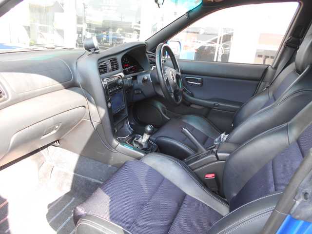 スバル レガシィ Ｂ４ RSK Sエディション 栃木県 2003(平15)年 13.4万km WRブルーマイカ 社外carrozzeriaナビ/5MT載せ替え/ハーフレザーシート　/運転席パワーシート/4WD/社外HK5マフラー/ステアリングリモコン/ETC/ライトレベライザー