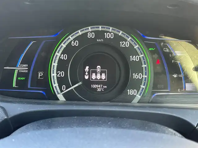 ホンダ アコード ハイブリッド LX 長野県 2016(平28)年 10.1万km ホワイトオーキッドパール 純正ナビ（FM/AM、CD、DVD、BT、USB）/フルセグテレビ/バックカメラ/ビルトインETC/レーンキープアシスト/衝突軽減システム/前後コーナーセンサー/クルーズコントロール追従有/前席パワーシート/革ステアリング/ダブルサイドエアバック/カーテンエアバック/純正フロアマット/社外１７AW/LEDオートライト/純正サマーAW積み込み/ワンオーナー/４WD/保証書、取扱説明書/スマートキー