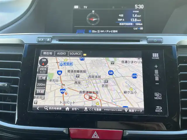 ホンダ アコード ハイブリッド LX 長野県 2016(平28)年 10.1万km ホワイトオーキッドパール 純正ナビ（FM/AM、CD、DVD、BT、USB）/フルセグテレビ/バックカメラ/ビルトインETC/レーンキープアシスト/衝突軽減システム/前後コーナーセンサー/クルーズコントロール追従有/前席パワーシート/革ステアリング/ダブルサイドエアバック/カーテンエアバック/純正フロアマット/社外１７AW/LEDオートライト/純正サマーAW積み込み/ワンオーナー/４WD/保証書、取扱説明書/スマートキー