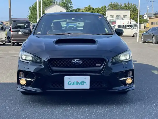 スバル ＷＲＸ ＳＴＩ STI タイプS 青森県 2015(平27)年 8.3万km クリスタルブラックシリカ 4WD/純正ナビ/純正リアスポイラー/STi18インチAW/LEDヘッドライト/オートライト/プッシュスタート/スマートキー/ハーフレザーシート