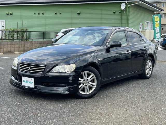 トヨタ マークＸ 250G 千葉県 2006(平18)年 15.5万km ブラックマイカ ワンオーナー/MTモード付AT/フルセグTV/純正HDDナビ/純正アルミホイール/LEDヘッドライト/シングルエアバック/保証書/取扱説明書