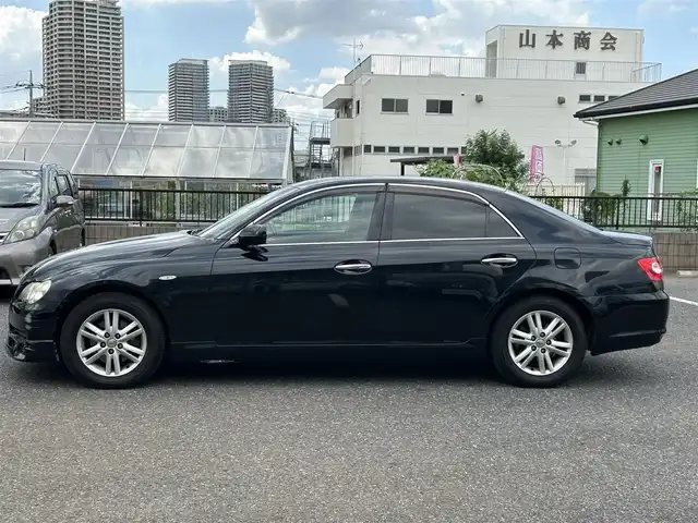 トヨタ マークＸ 250G 千葉県 2006(平18)年 15.5万km ブラックマイカ ワンオーナー/MTモード付AT/フルセグTV/純正HDDナビ/純正アルミホイール/LEDヘッドライト/シングルエアバック/保証書/取扱説明書