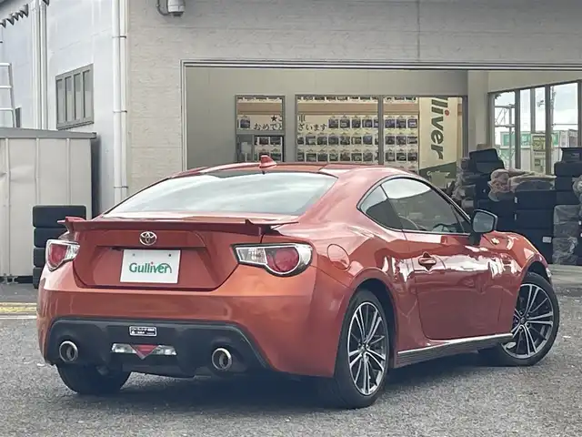 トヨタ ８６ GT リミテッド 宮城県 2015(平27)年 6.6万km オレンジメタリック 純正ナビ/バックカメラ/社外ルームミラー連動前後ドラレコ/ハーフレーザー/社外テレビキャンセラー/社外アルミスタッドレスタイヤ/プッシュスタート/横滑り防止スイッチ/電動格納ミラー