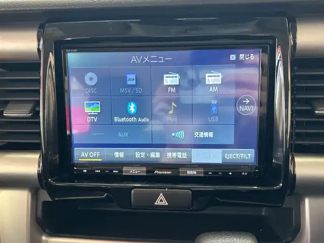 スズキ ハスラー J ターボ 埼玉県 2019(令1)年 2.6万km アクティブイエロー/ホワイト2トーンルーフ デュアルカメラブレーキサポート/8インチメモリーナビ/　　DVD/フルセグ/BT/クルーズコントロール/LEDヘッドライト/シートヒーター/純正15インチアルミホイール/パドルシフト/ETC2.0/スマートキー×2/禁煙車