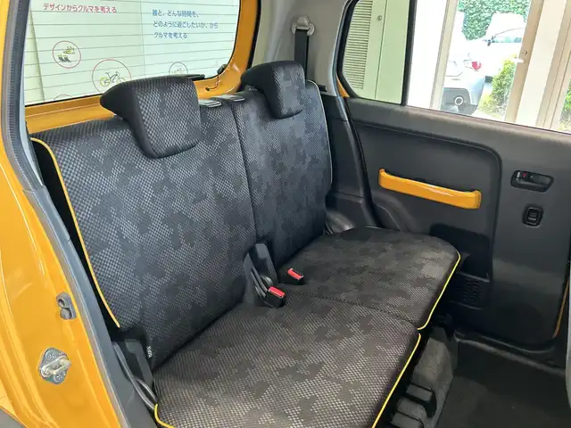 スズキ ハスラー J ターボ 埼玉県 2019(令1)年 2.6万km アクティブイエロー/ホワイト2トーンルーフ デュアルカメラブレーキサポート/8インチメモリーナビ/　　DVD/フルセグ/BT/クルーズコントロール/LEDヘッドライト/シートヒーター/純正15インチアルミホイール/パドルシフト/ETC2.0/スマートキー×2/禁煙車