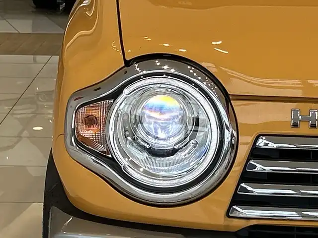 スズキ ハスラー J ターボ 埼玉県 2019(令1)年 2.6万km アクティブイエロー/ホワイト2トーンルーフ デュアルカメラブレーキサポート/8インチメモリーナビ/　　DVD/フルセグ/BT/クルーズコントロール/LEDヘッドライト/シートヒーター/純正15インチアルミホイール/パドルシフト/ETC2.0/スマートキー×2/禁煙車