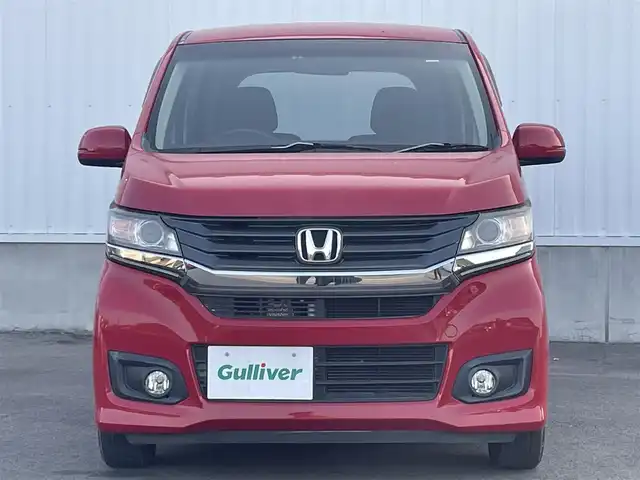 ホンダ Ｎ ＷＧＮ カスタム G Lパッケージ 愛媛県 2016(平28)年 2.3万km ミラノレッド 登録時22938km/純正ナビ/（Bluetooth/SD/CD/ワンセグTV)/バックカメラ/ETC/クルーズコントロール/アイドリングストップ/オートライト/キセノンヘッドライト/フォグランプ/ハーフレザーシート/ABS/横滑り防止装置/盗難防止装置/純正14インチアルミホイール/純正フロアマット/ドアバイザー