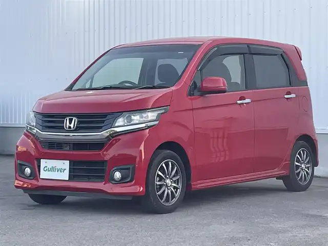 ホンダ Ｎ ＷＧＮ カスタム G Lパッケージ 愛媛県 2016(平28)年 2.3万km ミラノレッド 登録時22938km/純正ナビ/（Bluetooth/SD/CD/ワンセグTV)/バックカメラ/ETC/クルーズコントロール/アイドリングストップ/オートライト/キセノンヘッドライト/フォグランプ/ハーフレザーシート/ABS/横滑り防止装置/盗難防止装置/純正14インチアルミホイール/純正フロアマット/ドアバイザー