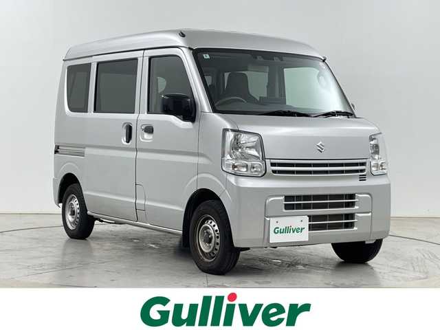 スズキ エブリイ PA リミテッド 道央・札幌 2023(令5)年 3.3万km シルキーシルバーメタリック ・４ＷＤ/切り替えスイッチ/・デュアルカメラブレーキサポート/・後退時ブレーキサポート/誤発進抑制機能/・車線逸脱警報機能/・コーナーセンサー/・社外ディスプレイオーディオ/・Bluetooth/applecarplay/・オートライト/・キーレス