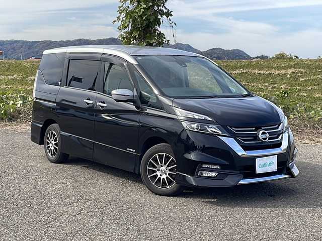日産 セレナ ハイウェイスターVセレクションⅡ 新潟県 2019(平31)年 4万km ダイヤモンドブラック 2トーン 4WD/純正9インチSDナビ(MM518D-L)/CD/DVD/BD/BT/フルセグテレビ/SDミュージックサーバー/全方位カメラ/ETC/フリップダウンモニター/ドライブレコーダー/衝突被害軽減ブレーキ/レーンキープアシスト/レーダークルーズコントロール/両側パワースライドドア/シートヒーター /ステアリングヒーター/ステアリングスイッチ/コーナーセンサー/パーキングアシスト/スマートキー/プッシュスタート/LEDヘッドライト/オートライト/フォグランプ/社外15インチアルミホイール/純正15インチAW冬タイヤ車載