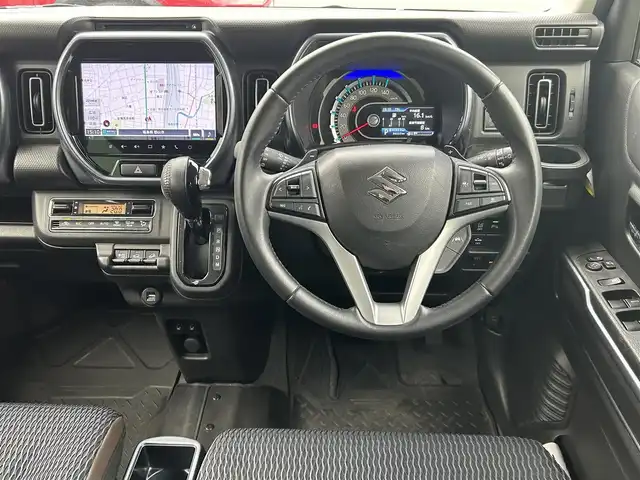 スズキ ハスラー Jスタイル ターボ 福島県 2021(令3)年 3.7万km フェニックスレッドパール/ガンメタリック2トーンルーフ ターボ/4WD/純正9inメモリナビ/　【フルセグ/CD/DVD/BT/USB】/バックカメラ/全周囲カメラ/前席シートヒーター/ステアリングスイッチ/レーダークルーズコントロール/パドルシフト/ビルトインETC/アイドリングストップ/横滑り防止機能/レーンキープアシスト/パーキングアシスト/ヒルスタートアシスト/純正ラバーマット/コーナーセンサー/ルーフレール/LEDヘッドライト（AUTO機能付き）/　・フォグランプ/純正AWサマータイヤ 車載