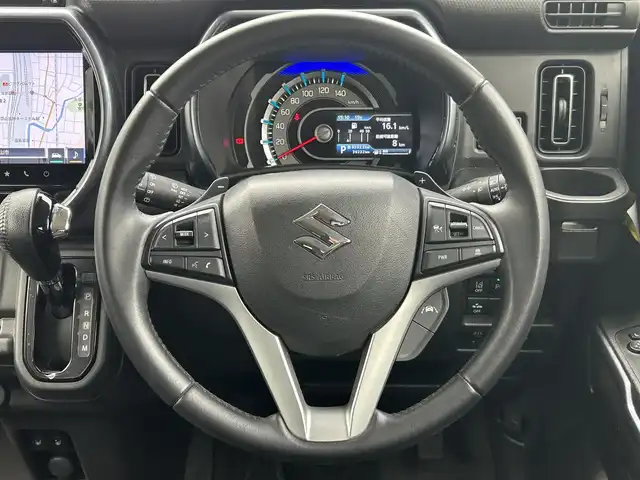スズキ ハスラー Jスタイル ターボ 福島県 2021(令3)年 3.7万km フェニックスレッドパール/ガンメタリック2トーンルーフ ターボ/4WD/純正9inメモリナビ/　【フルセグ/CD/DVD/BT/USB】/バックカメラ/全周囲カメラ/前席シートヒーター/ステアリングスイッチ/レーダークルーズコントロール/パドルシフト/ビルトインETC/アイドリングストップ/横滑り防止機能/レーンキープアシスト/パーキングアシスト/ヒルスタートアシスト/純正ラバーマット/コーナーセンサー/ルーフレール/LEDヘッドライト（AUTO機能付き）/　・フォグランプ/純正AWサマータイヤ 車載