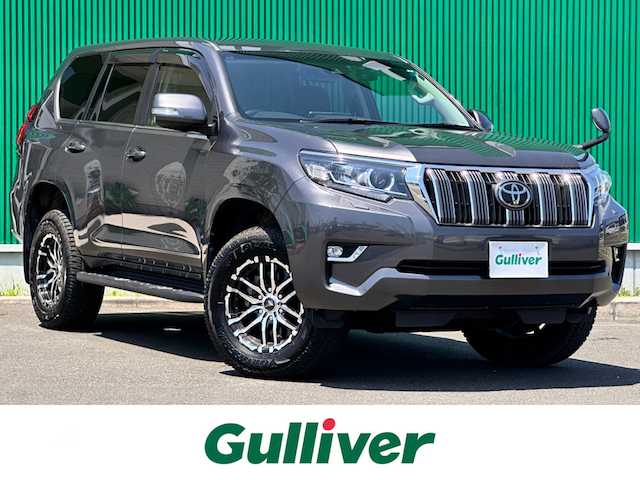 トヨタ ランドクルーザー プラド TX Lパッケージ 宮城県 2019(令1)年 7.6万km グレーメタリック トヨタセーフティセンスP/・プリクラッシュセーフティ/・レーンデイパーチャーアラート/・オートマチックハイビーム/・レーダークルーズコントロール【ブレーキ制御付】/ブラック革シート/・パワーシート【D/N】/・シートヒーター【D/N】/・エアシート【D/N】/社外フローティングナビ【ALPINE】/・フルセグ/・Bluetooth/・CD/DVD/・HDMI/バックカメラ/ビルドインETC2.0/社外前後ドライブレコーダー/社外マフラー/社外17インチアルミホイール/純正フロアマット/ドアバイアザー/スペアタイヤ/スペアキー/保証書