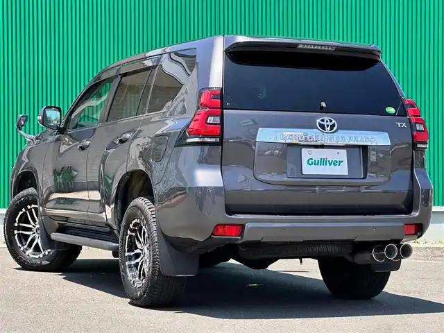 トヨタ ランドクルーザー プラド TX Lパッケージ 宮城県 2019(令1)年 7.6万km グレーメタリック トヨタセーフティセンスP/・プリクラッシュセーフティ/・レーンデイパーチャーアラート/・オートマチックハイビーム/・レーダークルーズコントロール【ブレーキ制御付】/ブラック革シート/・パワーシート【D/N】/・シートヒーター【D/N】/・エアシート【D/N】/社外フローティングナビ【ALPINE】/・フルセグ/・Bluetooth/・CD/DVD/・HDMI/バックカメラ/ビルドインETC2.0/社外前後ドライブレコーダー/社外マフラー/社外17インチアルミホイール/純正フロアマット/ドアバイアザー/スペアタイヤ/スペアキー/保証書