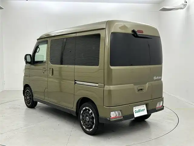 ダイハツ アトレー バン RS 茨城県 2022(令4)年 5.4万km オフビートカーキM 純正ナビ/バックカメラ/フルセグ/衝突被害軽減ブレーキ/車線逸脱抑制装置/レーダークルーズコントロール/オートマチックハイビーム/クリアランスソナー/両側電動スライドドア/ETC/革調シートカバー/社外14インチAW/LEDヘッドライト/スマートキー