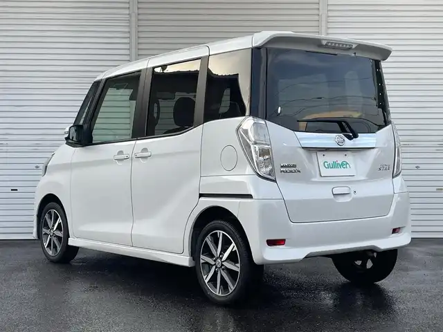 日産 デイズ ルークス ハイウェイスターX Gパッケージ 福島県 2017(平29)年 6.9万km ホワイトパール 純正メモリーナビ/CD/DVD/SD/BT/USB/フルセグTV/両側パワースライドドア/アラウンドビューモニター/純正エンジンスターター/純正ドライブレコーダー/衝突被害軽減システム/アイドリングストップ/ステアリングリモコン/オートハイビーム/LEDヘッドライト/フォグライト/プッシュスタート/フロアマット