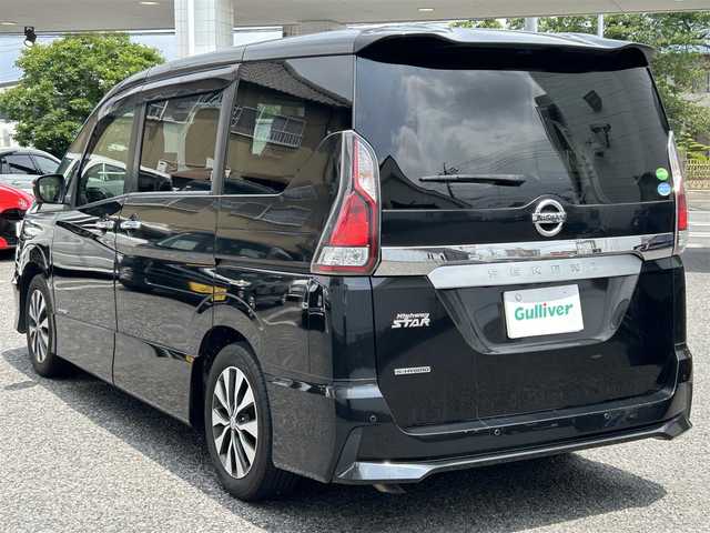 日産 セレナ ハイウェイスターVセレクションⅡ 愛知県 2019(令1)年 4.6万km ダイヤモンドブラック 社外メモリナビ(FM/AM/CD/DVD/BT/USB/iPod/AUX/HDMI/フルセグ)/アラウンドビューカメラ/フリップダウンモニター/インテリジェントエマージェンシーブレーキ/駐車支援/ふらつき検知/クリアランスソナー/クルーズコントロール/ドライブレコーダー/両側パワースライドドア/ワンタッチオートスライド/LEDヘッドライト/フォグランプ/純正AW16インチ/アイドリングストップ/ETC/プッシュスタート/スマートキー/スペアキー１本/ステアリングリモコン/ABS/保証書