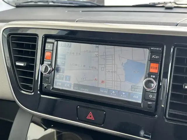 日産 デイズ ルークス X Vセレ +SeftyⅡ 静岡県 2015(平27)年 5.6万km モカブラウンP 純正SDナビ/(BT/CD/DVD/AM/FM/AUX)/フルセグTV/バックカメラ/全方位カメラ/両側パワスラ/電動格納ミラー/ETC/エマージェンシーブレーキ/スマートキー/プッシュスタート/ベンチシート