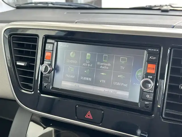 日産 デイズ ルークス X Vセレ +SeftyⅡ 静岡県 2015(平27)年 5.6万km モカブラウンP 純正SDナビ/(BT/CD/DVD/AM/FM/AUX)/フルセグTV/バックカメラ/全方位カメラ/両側パワスラ/電動格納ミラー/ETC/エマージェンシーブレーキ/スマートキー/プッシュスタート/ベンチシート