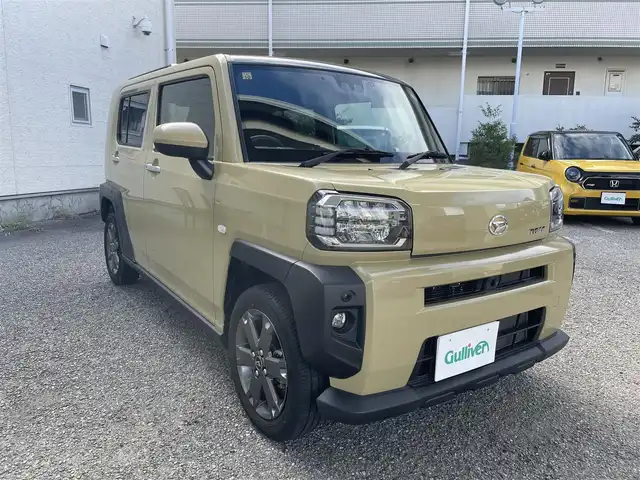 ダイハツ タフト G ターボ 兵庫県 2020(令2)年 1.6万km サンドベージュメタリック 純正SDナビ　フルセグ、DVD、BT、AM、FM/全方位カメラ/ETC/前方ドライブレコーダー/衝突被害軽減ブレーキ/横滑り防止装置/コーナーセンサー/クルーズコントロール（追従あり）/スカイルーフ/シートヒーター/ステアリングスイッチ/プッシュスタート/スマートキー×２/純正フロアマット