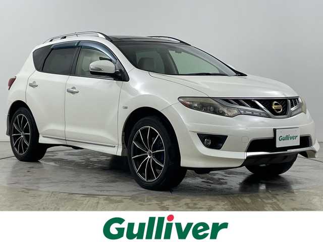日産 ムラーノ 350XV FOUR Mビアンコ 道央・札幌 2012(平24)年 9.6万km ブリリアントホワイトパール ・4WD /サンルーフ/・純正ナビ  フルセグ/BT/CD/DVD/AUX/・BOSEサウンド/・レザーシート/・パワーシート/シートヒーター/・ルーフレール/・電動格納ミラー/ウィンカーミラー/・ドアバイザー/・冬タイヤ純正AW積込/・純正エンジンスターター/・取説/保証書/・スマートキー/スペアキー
