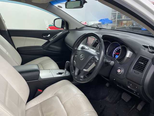 日産 ムラーノ 350XV FOUR Mビアンコ 道央・札幌 2012(平24)年 9.6万km ブリリアントホワイトパール ・4WD /サンルーフ/・純正ナビ  フルセグ/BT/CD/DVD/AUX/・BOSEサウンド/・レザーシート/・パワーシート/シートヒーター/・ルーフレール/・電動格納ミラー/ウィンカーミラー/・ドアバイザー/・冬タイヤ純正AW積込/・純正エンジンスターター/・取説/保証書/・スマートキー/スペアキー