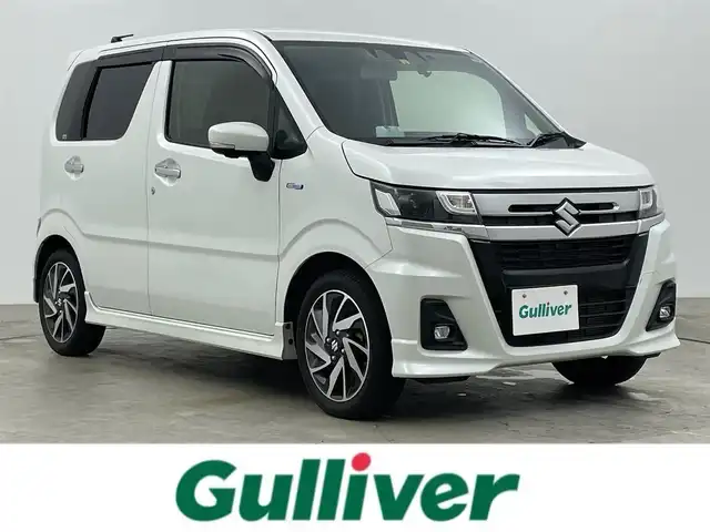 スズキ ワゴンＲ カスタムＺ HYBRID ZX 岡山県 2022(令4)年 2.5万km ピュアホワイトP スズキセーフティーサポート/・デュアルセンサーブレーキサポート/・ハイビームアシスト/・レーンキープアシスト/・レーダークルーズコントロール/純正ディスプレイオーディオ/(Bluetooth/USB)/全周囲カメラ/社外ドライブレコーダー/(前：360°＋後方)/ヘッドアップディスプレイ/運転席シートヒーター/LEDヘッドライト＆フォグ/ステアリンスリモコン/アイドリングストップ/横滑り防止機能/ISOFIX/スマートキー×2/プッシュスタート/純正フロアマット/純正ドアバイザー/保証書/取扱説明書