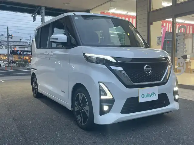 日産 ルークス HWS Gターボ プロパイロットED 愛知県 2022(令4)年 2.5万km ホワイトパール 両側パワースライドドア/純正9型ナビ〈MM316D-L〉/・地デジTV/DVD/SD/・AUX/Bluetooth/アラウンドビューカメラ/プロパイロット/・インテリジェントクルーズコントロール/・ハンドル支援/インテリジェントエマージェンシーブレーキ/前方衝突予測警報/踏み間違い衝突防止アシスト/車線逸脱警報/車線逸脱防止支援システム/ふらつき警報/標識認識機能/先行車発進告知機能/インテリジェントアラウンドビューモニター/ディスプレイ付きルームミラー/前後クリアランスソナー/シートバックテーブル/ETC/ナビ連動純正ドライブレコーダー/純正15インチAW/インテリジェントキー