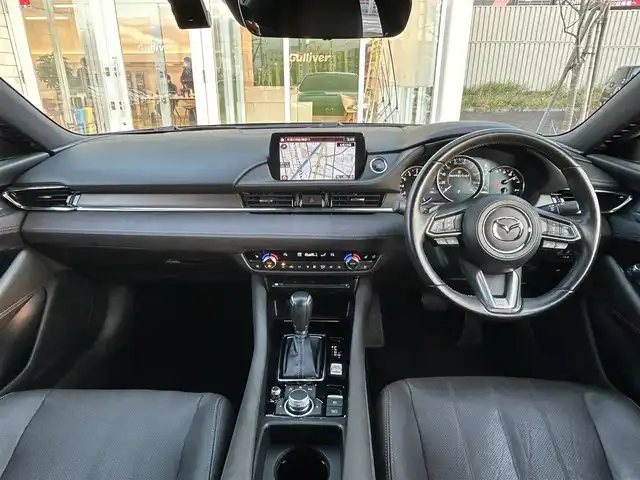 マツダ アテンザ セダン 25S Lパッケージ 道央・札幌 2019(平31)年 2.5万km マシーングレープレミアムM ・マツダコネクトナビ/・バックカメラ/・Bluetooth/・ワンセグTV/・DVD再生可能/・i　stop/・パーキングアシスト/・アイドリングストップ/・レーンキープアシスト/・コーナーセンサー/・ETC/・茶革シート/・シートヒーター/・エアシート/・パドルシフト/・純正19インチAW/・積込スタッドレス付き