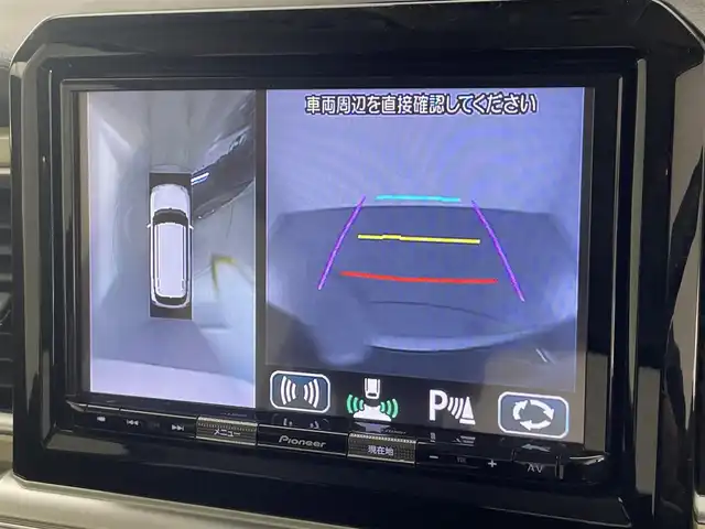 スズキ クロスビー HYBRID MZ 愛知県 2018(平30)年 7.5万km スーパーブラックパール 3トーンコーディネート 純正８型ナビ　全方位カメラ　禁煙車　シートヒーター　フルセグＴＶ　Ｂｌｕｅｔｏｏｔｈ　ＵＳＢ　ＥＴＣ　デュアルセンサーブレーキ　衝突軽減　車線逸脱　リヤパーキングセンサー　ＬＥＤオートライト　クルコン