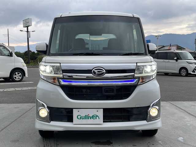 ダイハツ タント カスタム RS トップED SA 新潟県 2015(平27)年 10.4万km パールホワイトⅢ 純正SDナビ/バックモニター/ETC/パワーステアリング/両側パワースライドドア/オートエアコン/フルセグTV/ハーフレザーシート/4WD/アイドリングストップ/Bluetooth/14インチAW
