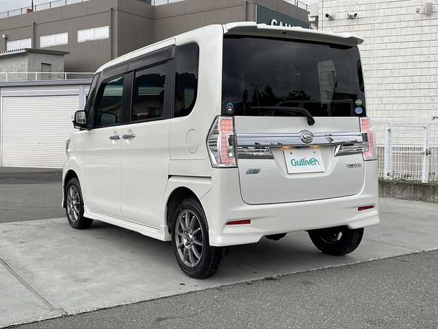 ダイハツ タント カスタム RS トップED SA 新潟県 2015(平27)年 10.4万km パールホワイトⅢ 純正SDナビ/バックモニター/ETC/パワーステアリング/両側パワースライドドア/オートエアコン/フルセグTV/ハーフレザーシート/4WD/アイドリングストップ/Bluetooth/14インチAW