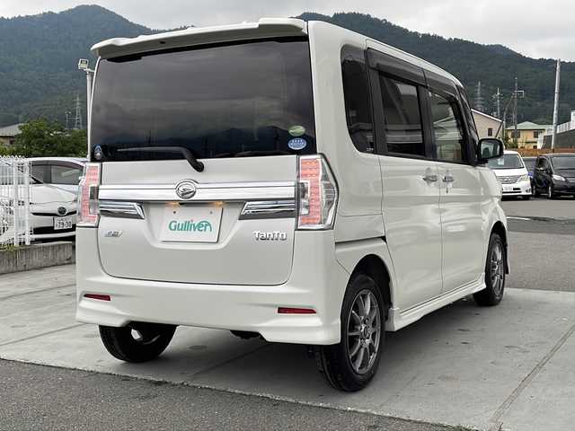 ダイハツ タント カスタム RS トップED SA 新潟県 2015(平27)年 10.4万km パールホワイトⅢ 純正SDナビ/バックモニター/ETC/パワーステアリング/両側パワースライドドア/オートエアコン/フルセグTV/ハーフレザーシート/4WD/アイドリングストップ/Bluetooth/14インチAW
