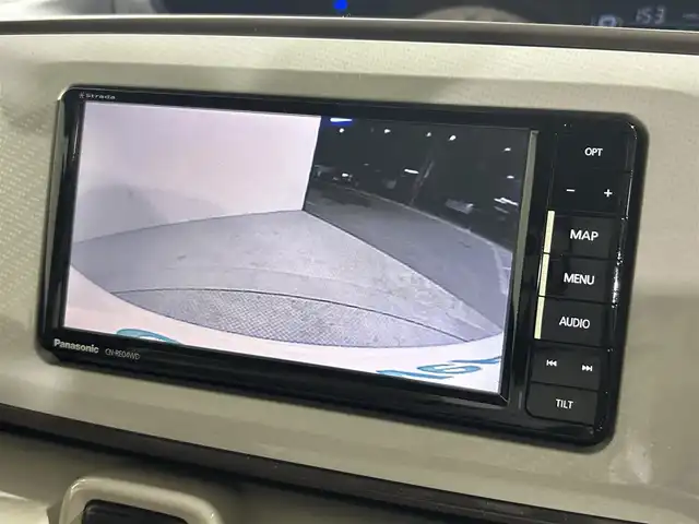 ダイハツ ムーヴ キャンバス G メイクアップ SA Ⅲ 大阪府 2018(平30)年 2.2万km パールホワイトⅢ/ナチュラルベージュマイカメタリック 2トーン 社外ナビ(フルセグ/DVD再生/Bluetooth) バックカメラ ETC 両側パワースライドドア 衝突軽減 オートハイビーム オートライト アイドリングストップ スマートキー ワンオーナー