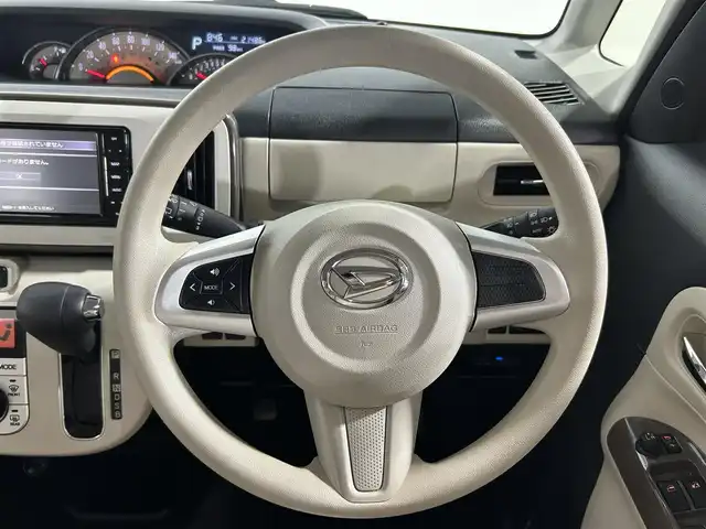ダイハツ ムーヴ キャンバス G メイクアップ SA Ⅲ 大阪府 2018(平30)年 2.2万km パールホワイトⅢ/ナチュラルベージュマイカメタリック 2トーン 社外ナビ(フルセグ/DVD再生/Bluetooth) バックカメラ ETC 両側パワースライドドア 衝突軽減 オートハイビーム オートライト アイドリングストップ スマートキー ワンオーナー