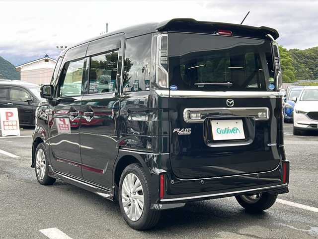 マツダ フレアワゴン カスタムスタイル ハイブリッド XG 京都府 2020(令2)年 5.7万km ブルーイッシュブラックパール3 前席シートヒーター　片側電動パワースライドドア　純正ＥＴＣ　ＬＥＤヘッドライト　クリアランスソナー　後ろコーナーセンサー　レーンキープアシスト　衝突軽減システム　盗難防止装置　禁煙車
