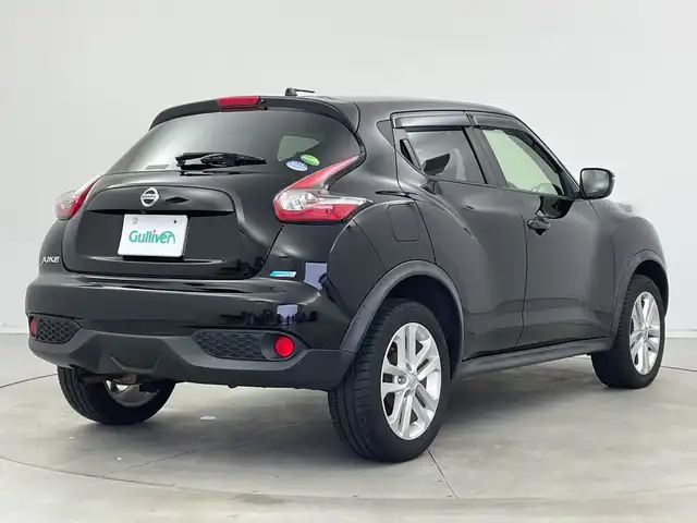 日産 ジューク 15RX Vセレクション 新潟県 2017(平29)年 6.2万km スーパーブラック 純正メモリナビ【MM316D-W】/　フルセグTV/Bluetooth/CD/DVD/USB/衝突被害軽減ブレーキ/レーンキープアシスト/ドライブレコーダー/バックモニター/ETC/アイドリングストップ/横滑り防止装置/オートライト/ステアリングスイッチ