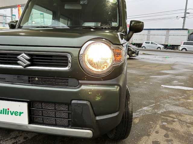 スズキ ハスラー HYBRID G 道東・釧路十勝 2021(令3)年 4.4万km クールカーキPM 4WD/ワンオーナー/社外メモリーナビ/  (DVD/CD/フルセグTV/Bluetooth)/バックカメラ/衝突軽減ブレーキ/レーンキープアシスト/コーナーセンサー/アイドリングストップ/横滑り防止装置/ステアリングリモコン/前席シートヒーター/ミラーヒーター/電動格納ミラー/ドライブレコーダー前後/運転席シートリフター/純正フロアマット/ドアバイザー/ヘッドライトレベライザー/スマートキー/エンジンプッシュスタート/取扱説明書/保証書/ナビ取説/社外15インチアルミホイール/冬タイヤ積み込み/  (165/60r15、4mm、2020年製)
