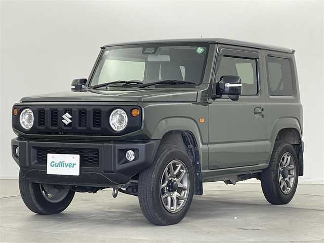スズキ ジムニー XC 群馬県 2021(令3)年 2.6万km ジャングルグリーン 純正８インチナビ(ｉPod　フルセグ　FM　AM　BluetoothAUDIO　DVD　SMARTUSEN)/スズキセーフティサポート(標識認識　車線逸脱警報機能　ふらつき警報機能　先行車発進お知らせ機能　ハイビームアシスト/デュアルセンサーブレーキサポート)/=========================/前席シートヒータ/LEDヘッドライト/純正シートカバー/純正フロアマット/純正ホイール/プッシュスタート/電動格納ミラー/ヒートデッドドアミラー
