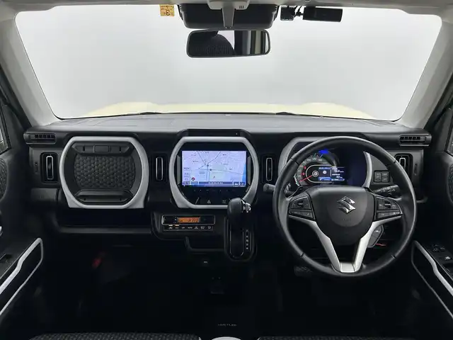 スズキ ハスラー HYBRID X ターボ 岡山県 2020(令2)年 2.9万km シフォンアイボリーM 純正９インチナビ　衝突軽減ブレーキ　アラウンドビューモニター　レーダークルーズコントロール　ビルトインＥＴＣ２．０　シートヒーター　Ｂｌｕｅｔｏｏｔｈ　フルセグＴＶ　ドライブレコーダー　オートライト