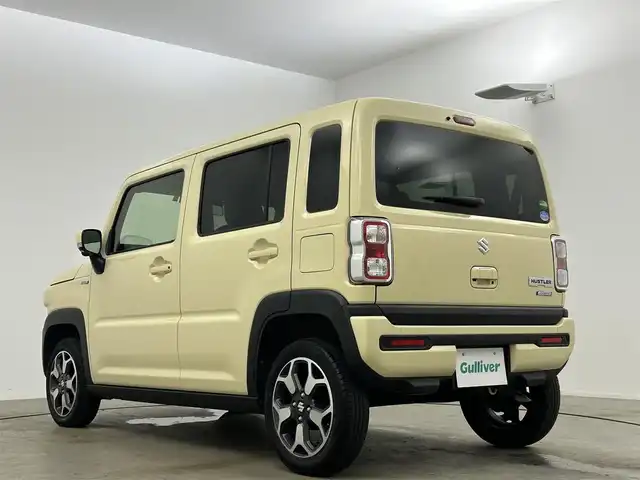スズキ ハスラー HYBRID X ターボ 岡山県 2020(令2)年 2.9万km シフォンアイボリーM 純正９インチナビ　衝突軽減ブレーキ　アラウンドビューモニター　レーダークルーズコントロール　ビルトインＥＴＣ２．０　シートヒーター　Ｂｌｕｅｔｏｏｔｈ　フルセグＴＶ　ドライブレコーダー　オートライト
