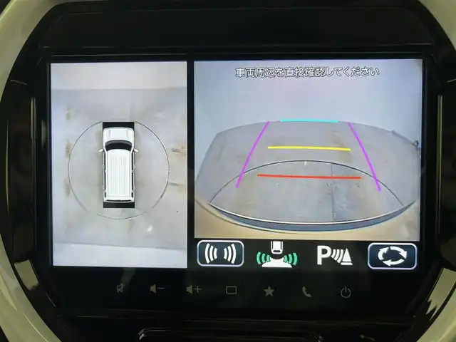 スズキ ハスラー HYBRID X ターボ 岡山県 2020(令2)年 2.9万km シフォンアイボリーM 純正９インチナビ　衝突軽減ブレーキ　アラウンドビューモニター　レーダークルーズコントロール　ビルトインＥＴＣ２．０　シートヒーター　Ｂｌｕｅｔｏｏｔｈ　フルセグＴＶ　ドライブレコーダー　オートライト